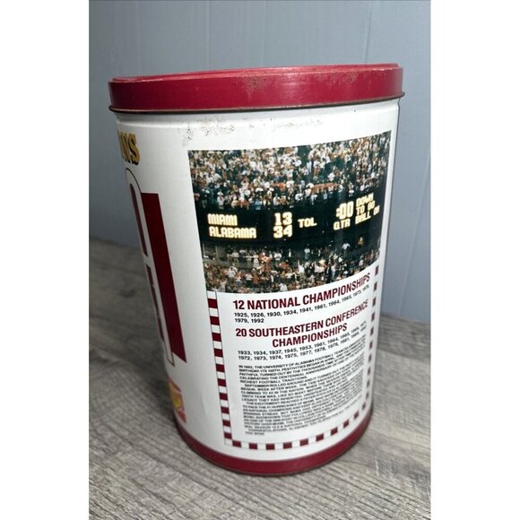 Alabama Crimson Tide Football National Champions Golden Flake Tin 1992‎ Vintage - Picture 9 of 12